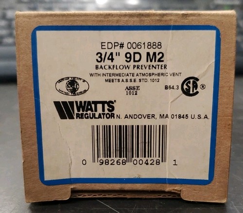 For watts 0061888 3 4 - for,