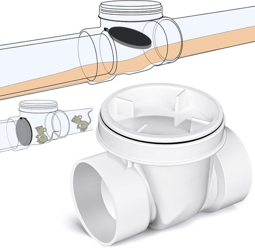 Backwater valve drain - backwater,