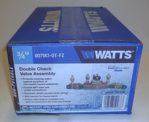 Watts double check valve - watts,