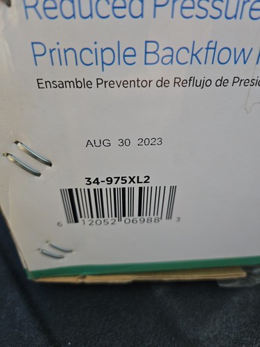 Wilkins 975xl2 in rpz - wilkins, 3/4